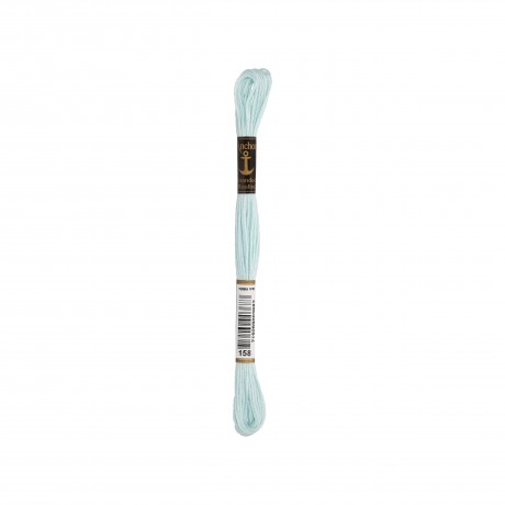 Meada de linha de bordar Anchor Stranded Cotton, filosele cor 158 azul